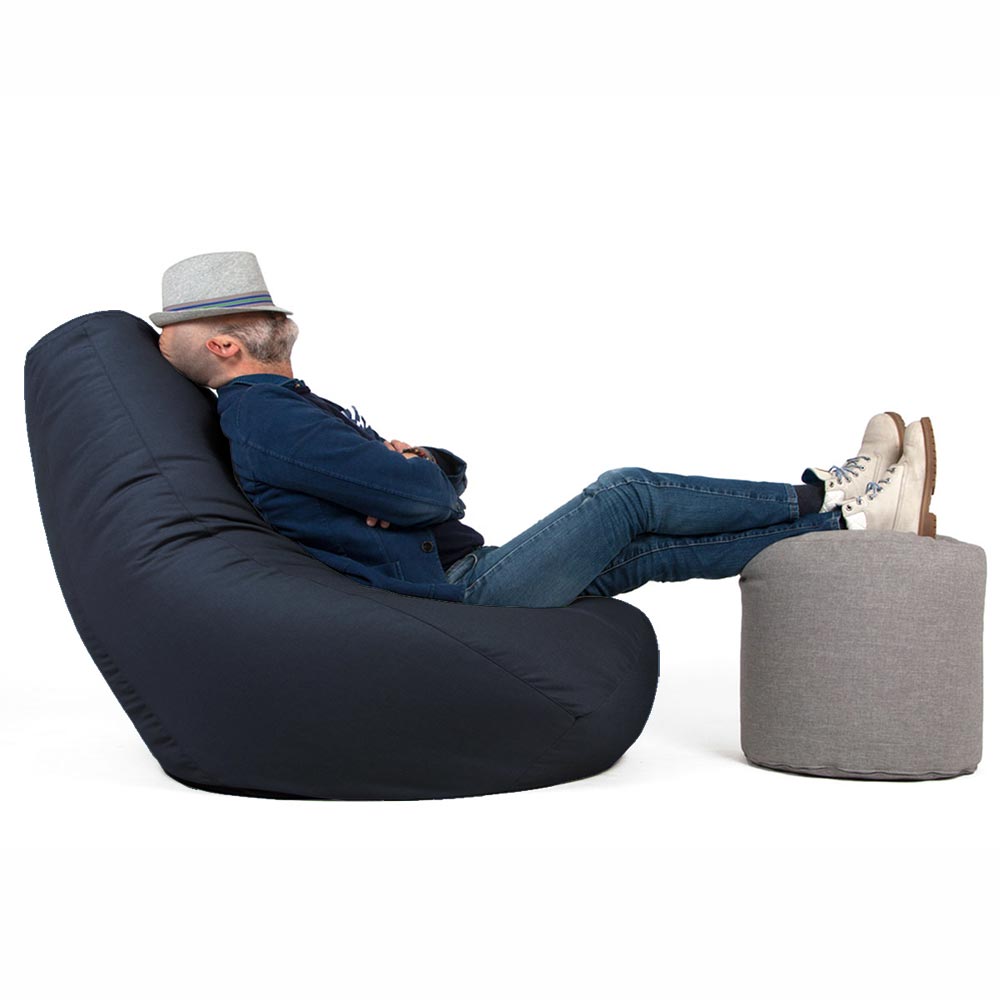 Poltrona Sacco da giardino in palline di polistirolo e tessuto acrilico 68 SESSANTOTTO Blu Navy by Arketicom (2022325747781)