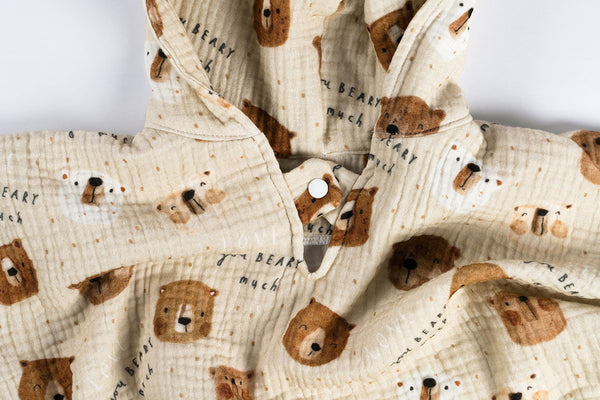 Muslin Poncho - Love you beary much