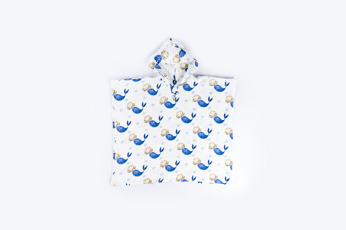 Muslin Poncho - Sea Mermaids