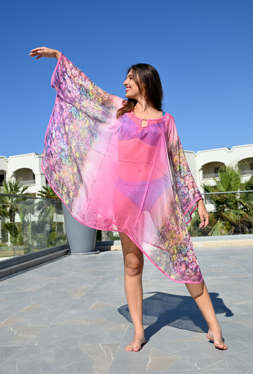light pink shorter poncho - quality class 2