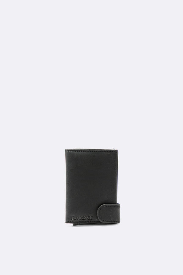 Double Card Holder for Men Black