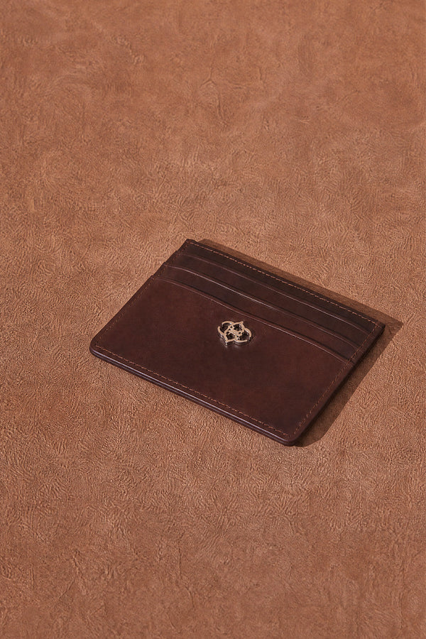 Portacarte Pocket Testa di Moro 100% vera pelle Made in Italy - Barone Firenze