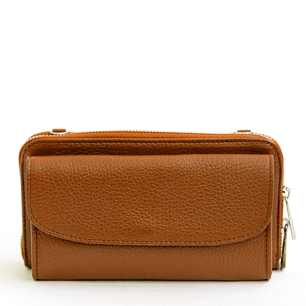 PORTACELLULARE - pelle dollaro cuoio