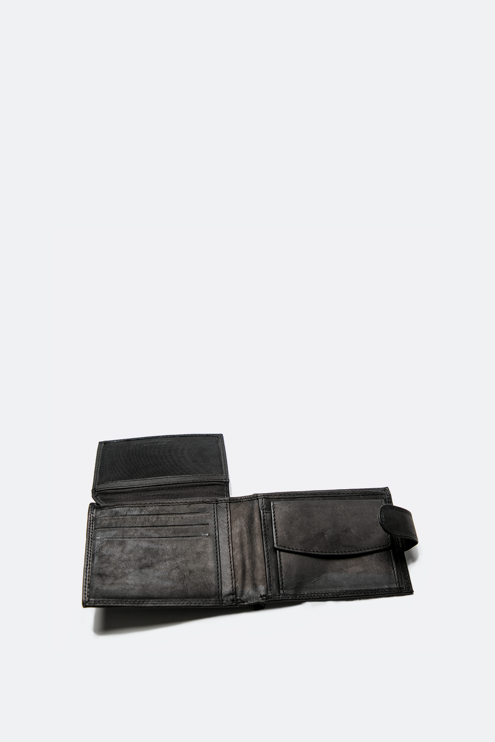 Smooth Wallet with Black Button