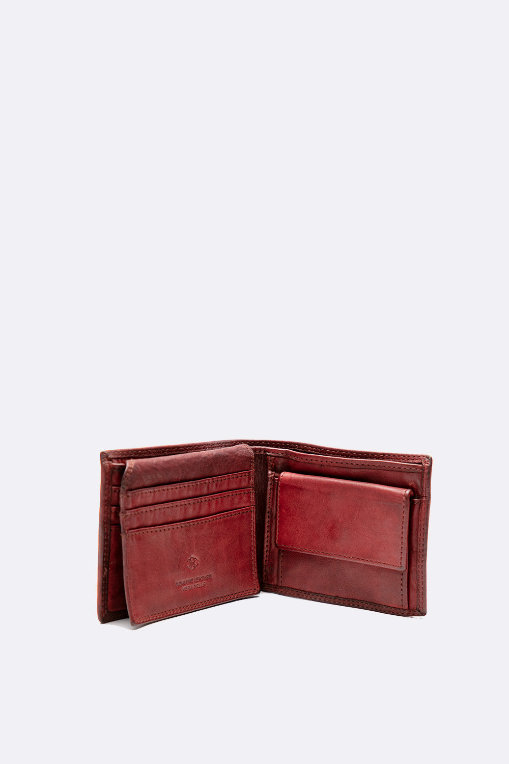Portefeuille Vintage Brun Rustique Basique