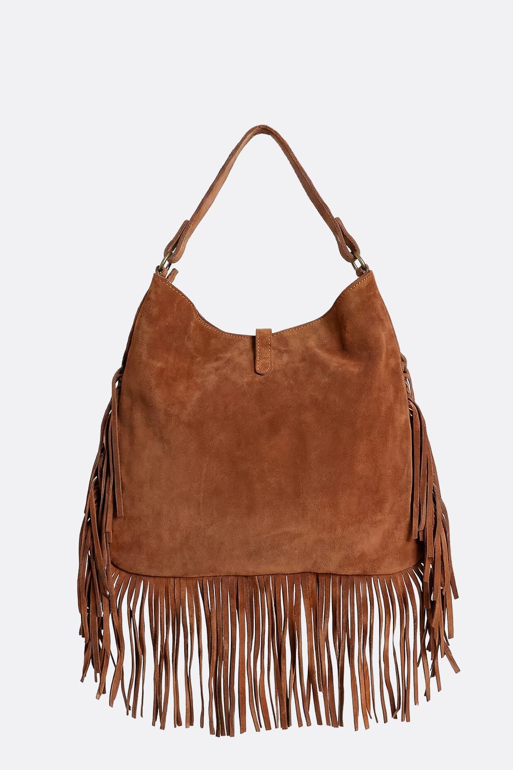 Prato camoscio borsa 100% vera pelle Made in Italy - Barone Firenze