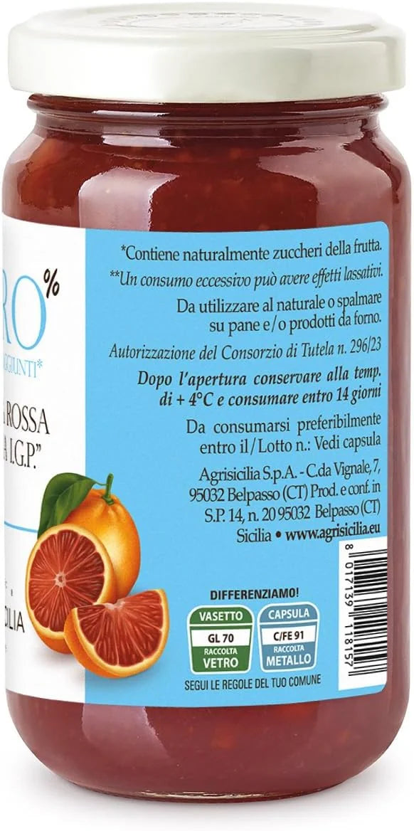 Příprava na bázi 'Sicilské krvavé pomeranče I.G.P.' – 0% cukrů