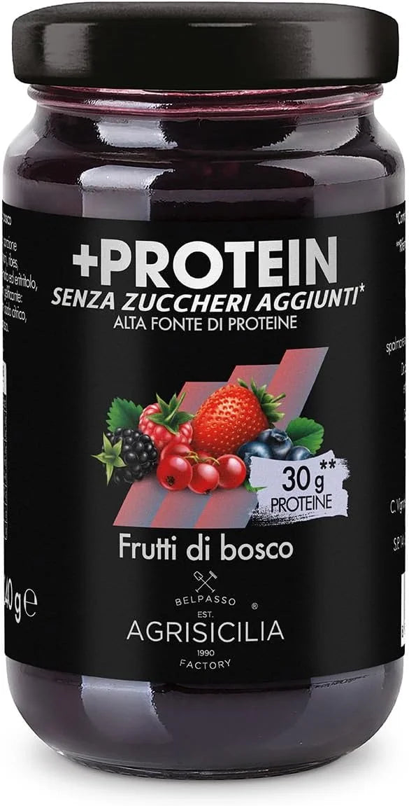 Preparation of Berry Fruits with Sugar-Free Proteins