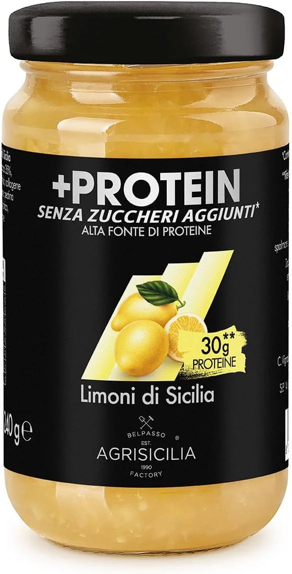 Preparación de Limón con Proteína sin Azúcares