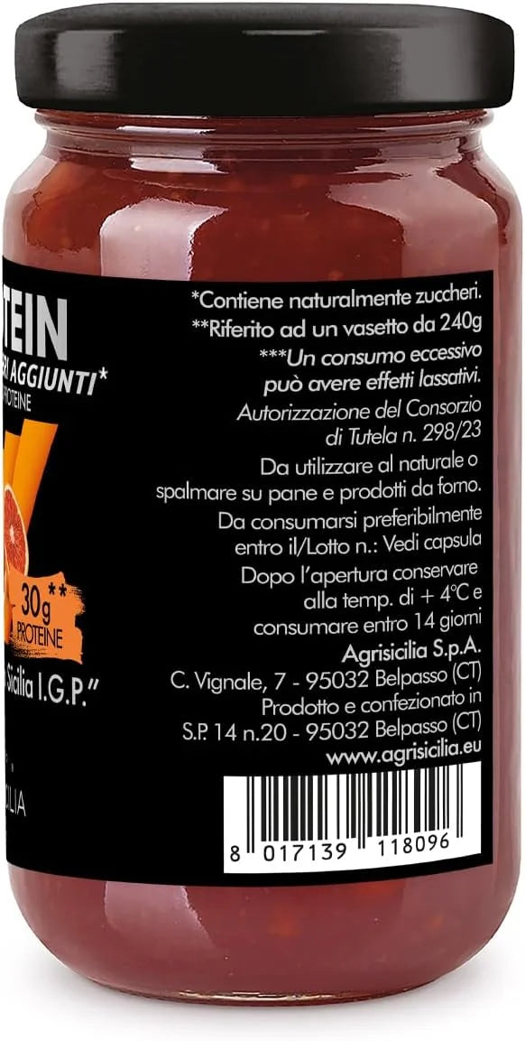 Preparation for 'Sicilian Blood Orange I.G.P.' with Sugar-Free Proteins