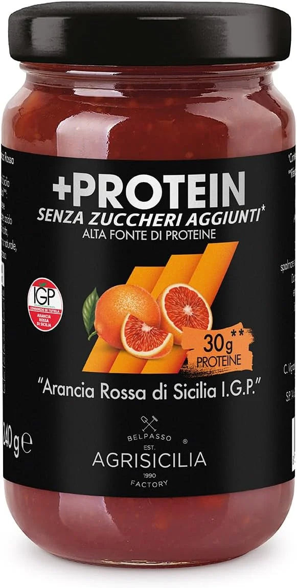 Preparation for 'Sicilian Blood Orange I.G.P.' with Sugar-Free Proteins