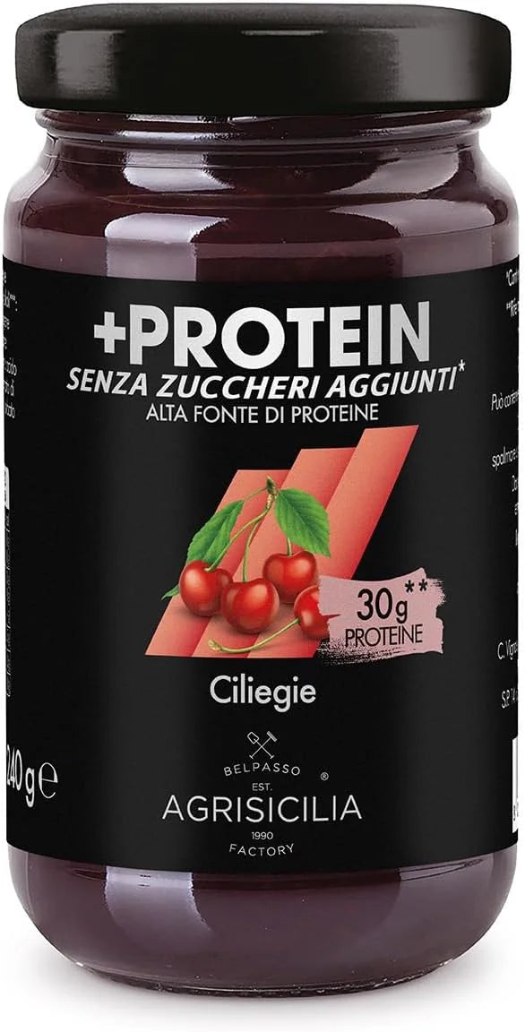 Cherry Preparation with Protein without Sugars