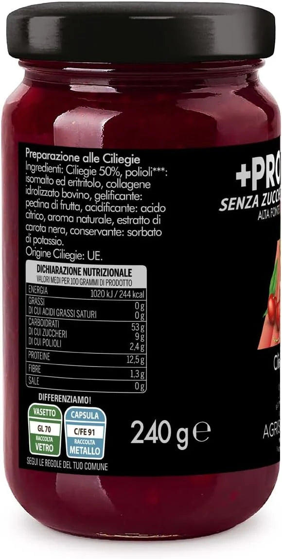 Cherry Preparation with Protein without Sugars