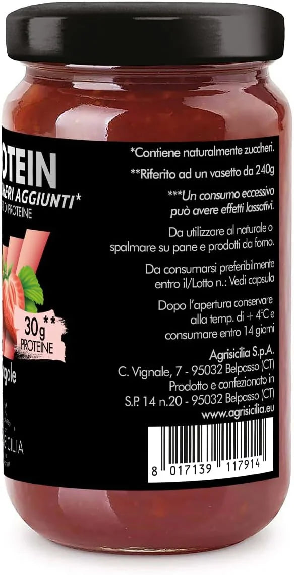 Strawberry Preparation with Protein without Sugars