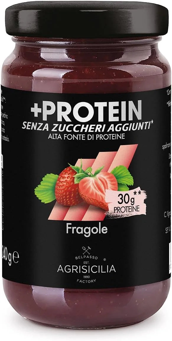 Strawberry Preparation with Protein without Sugars