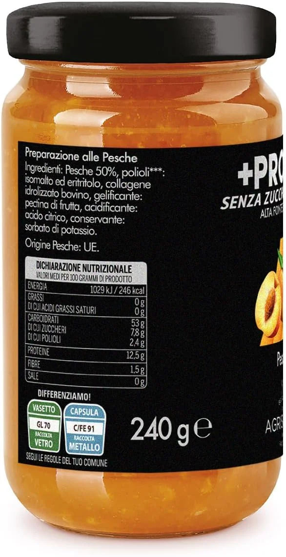 Peach Preparation with Sugar-Free Proteins