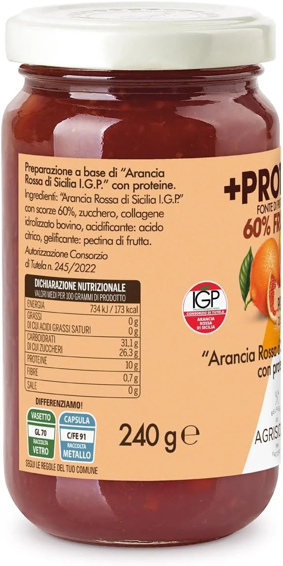 Preparation of Sicilian Blood Orange I.G.P. with Proteins