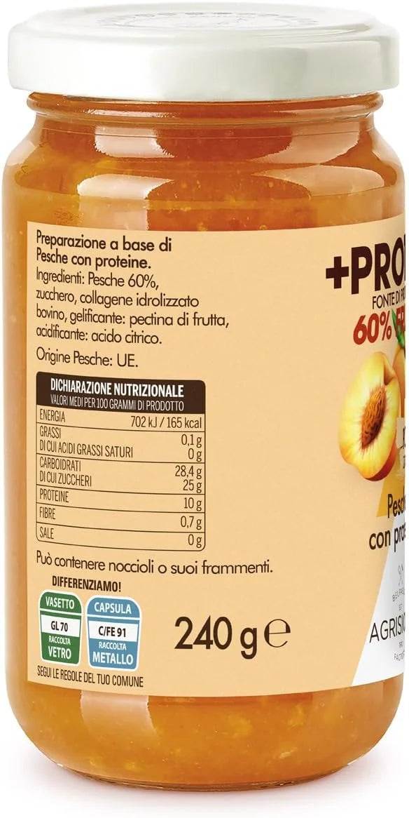 Peach Preparation with Protein
