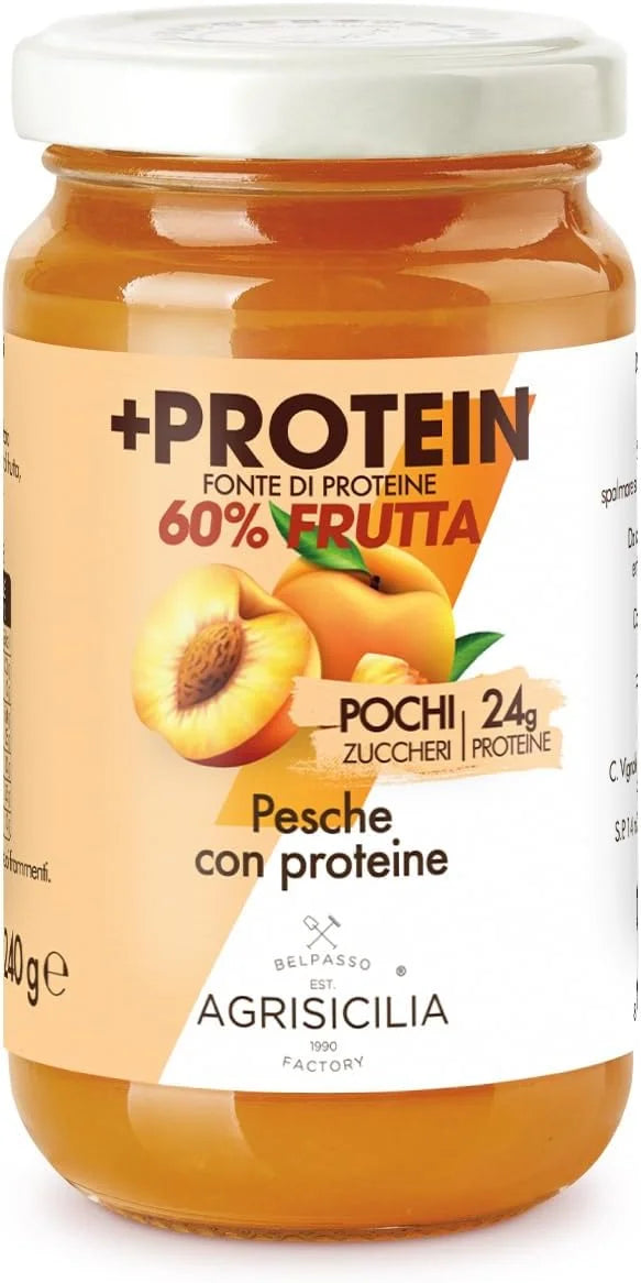 Peach Preparation with Protein
