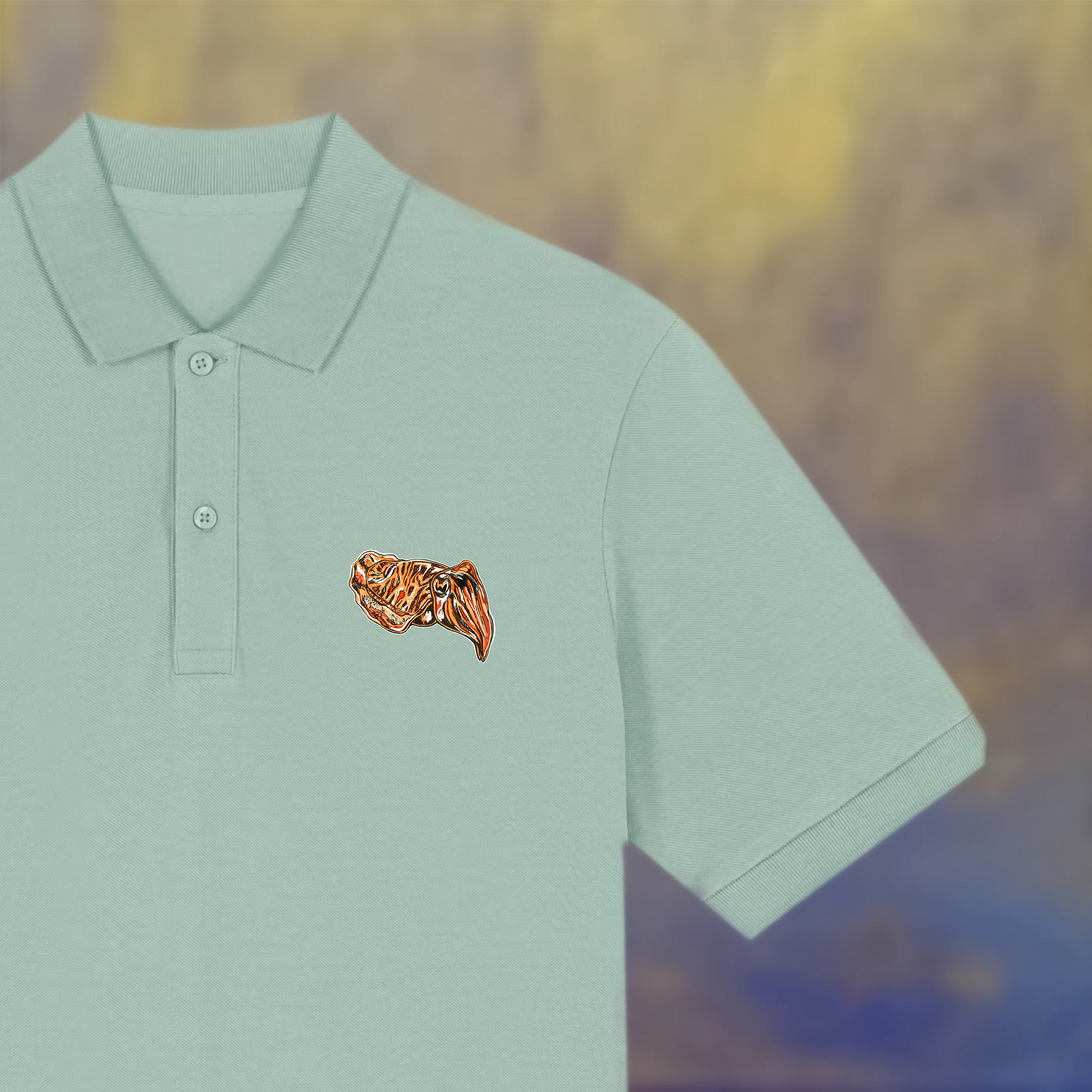 Polo t-shirt - salvia