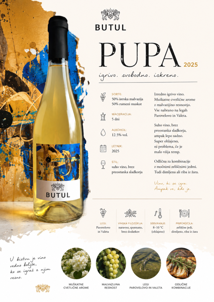 Pupa 2025 – dry white macerated wine