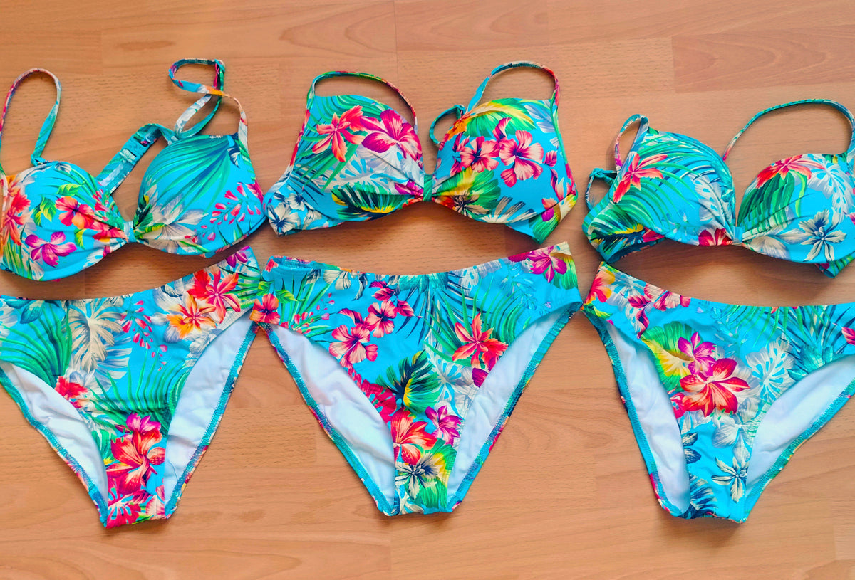 Dvoudílné plavky IKAB Tropical Muse push-up 108