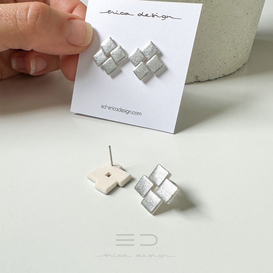 Boucles d'oreilles Quattro | paillettes