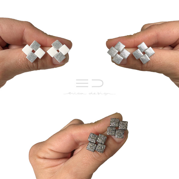 Quattro earrings | glitter