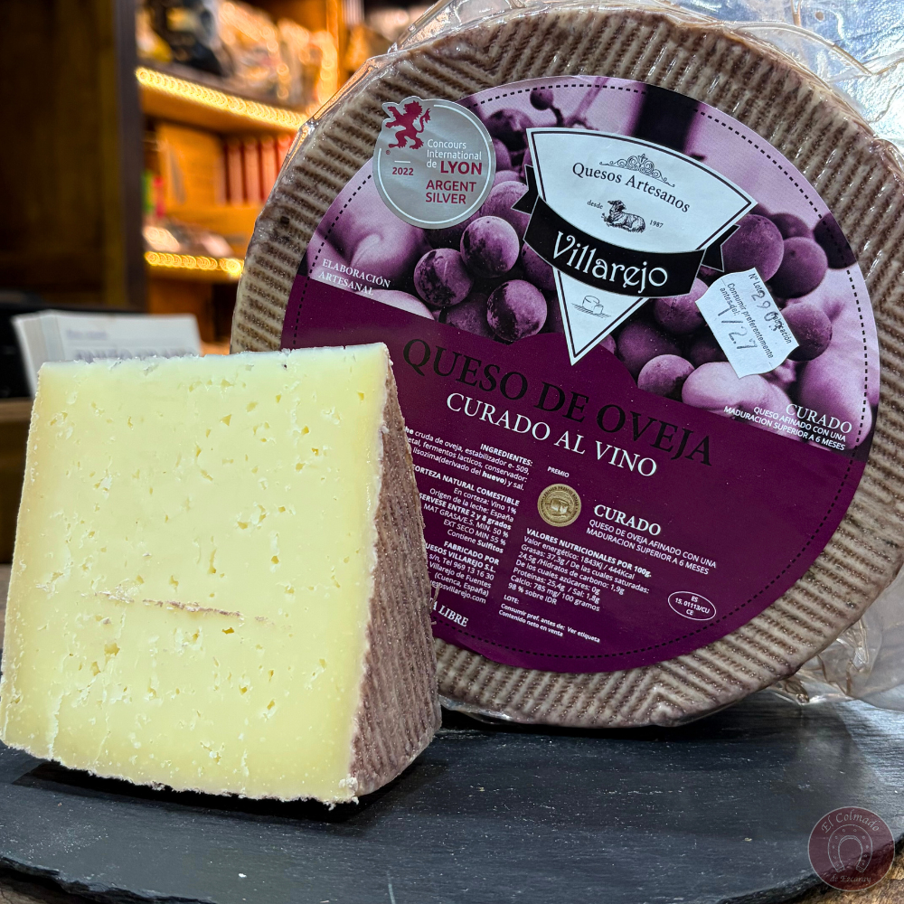 Queso oveja al vino Queseria Villarejo