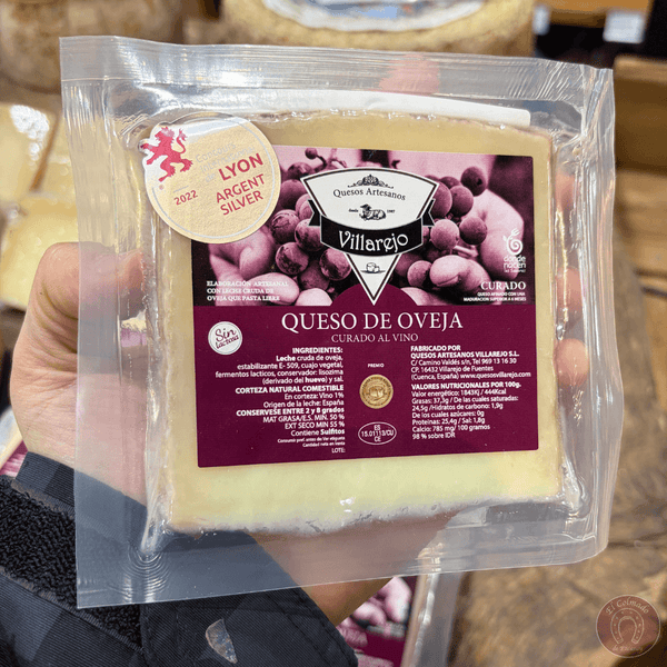Queso oveja al vino Queseria Villarejo