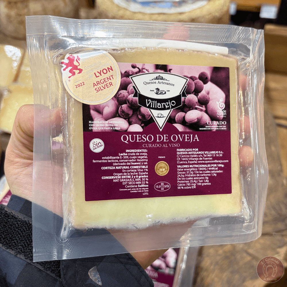Queso oveja al vino Queseria Villarejo