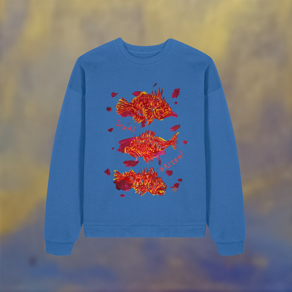 Sweatshirt surdimensionné - Poisson Scad
