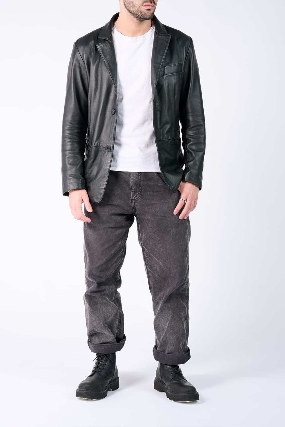 Blazer Raimondo uomo 100% vera pelle  Made in Italy - Barone Firenze