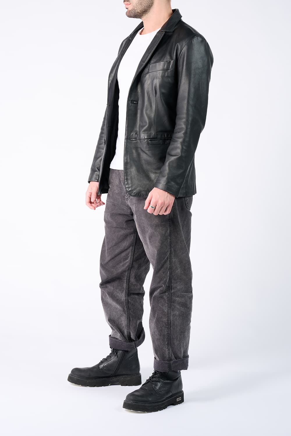 Blazer Raimondo uomo 100% vera pelle  Made in Italy - Barone Firenze