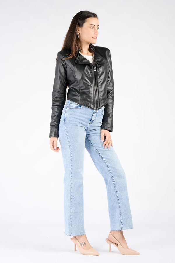 Rebe giacca donna 100% vera pelle Made in Italy- Barone Firenze 