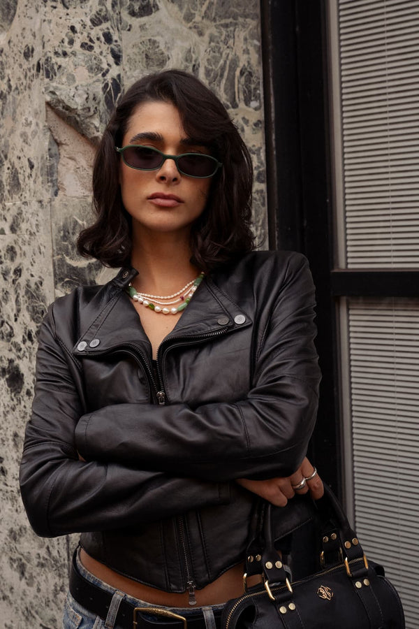 Rebe giacca donna 100% vera pelle Made in Italy- Barone Firenze 