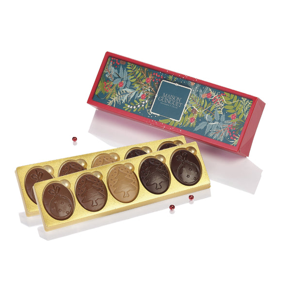 BOX A CASE OF 10 CHRISTMAS CHOCOLATES