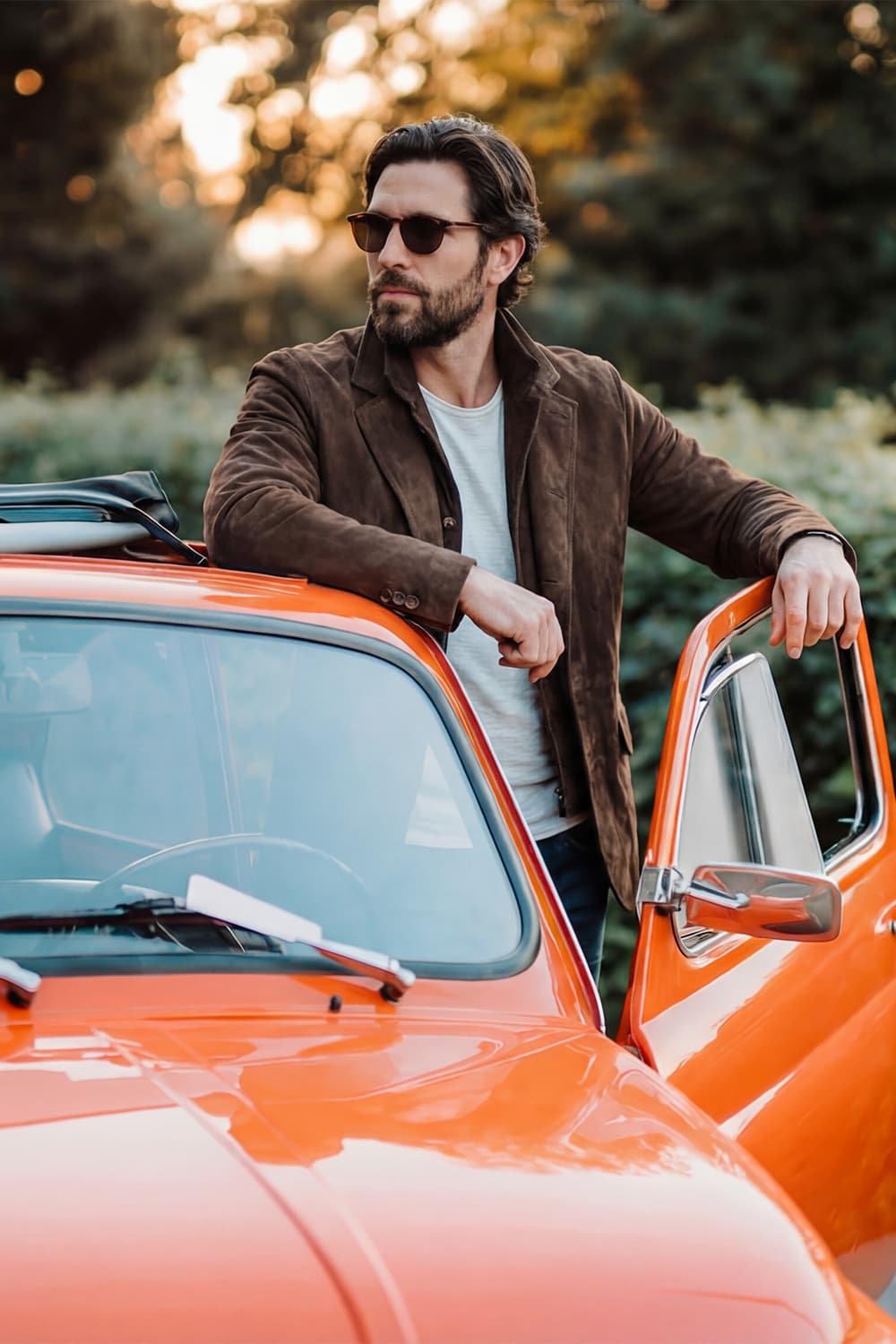Renga Nabuk tdm giacca uomo 100% vera pelle Made in Italy - Barone Firenze