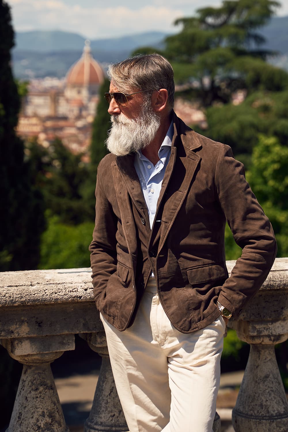 Renga Nabuk tdm giacca uomo 100% vera pelle Made in Italy - Barone Firenze