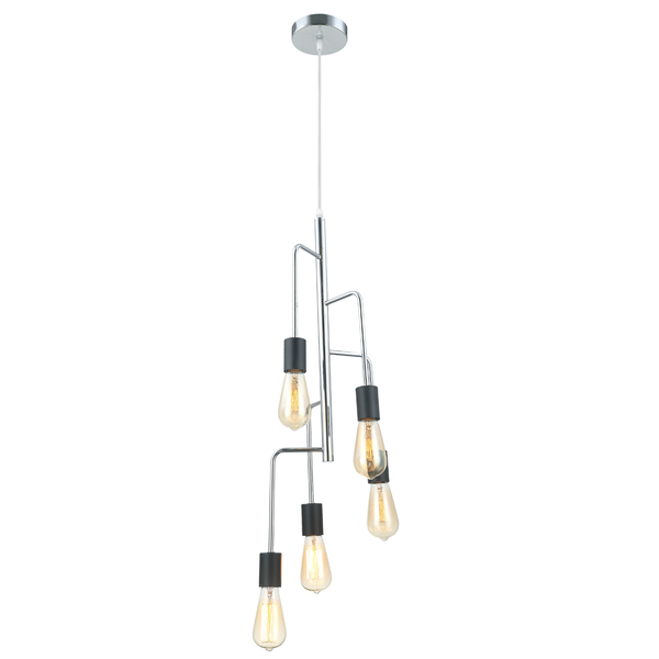 Deze zwarte retro hanglamp voegt een modern accent toe aan je interieur. Perfect boven de eettafel of in de woonkamer.
