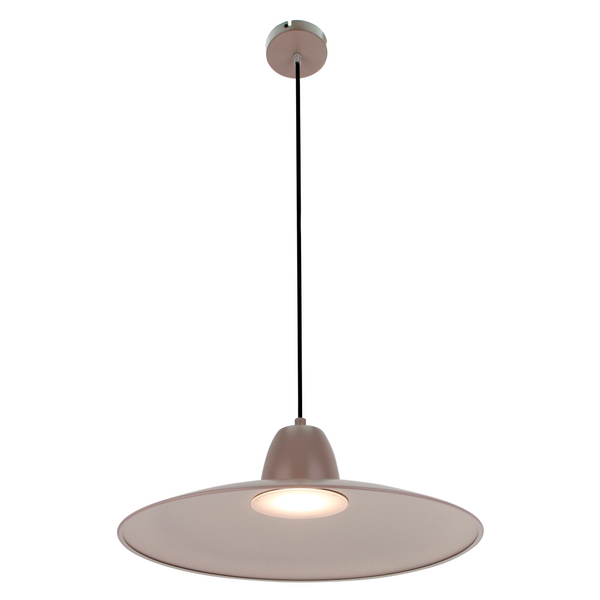 De taupe Mantua hanglamp voegt een industrieel tintje toe aan elke ruimte.