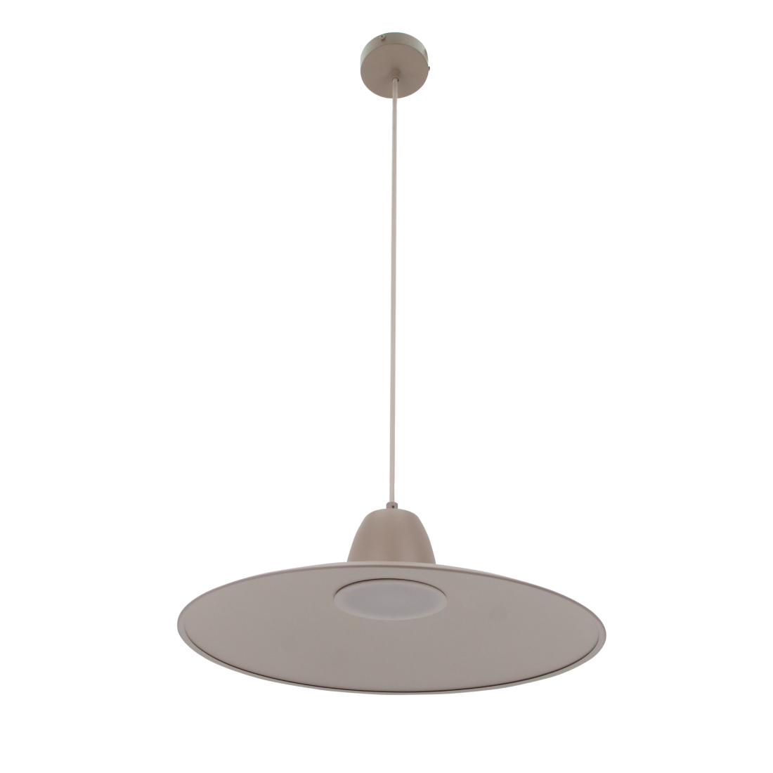 Bijzondere detailfoto van de crèmekleurige Mantua hanglamp.