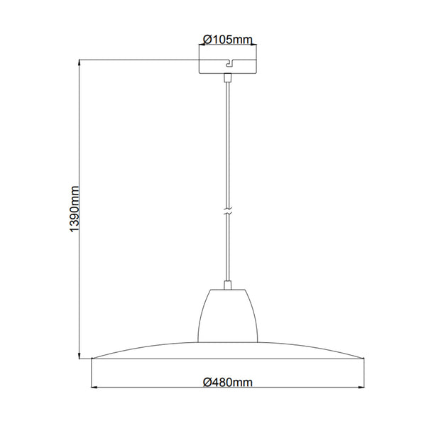 De Mantua hanglamp in crème heeft een industrieel design en geeft elke ruimte een warme, uitnodigende sfeer.