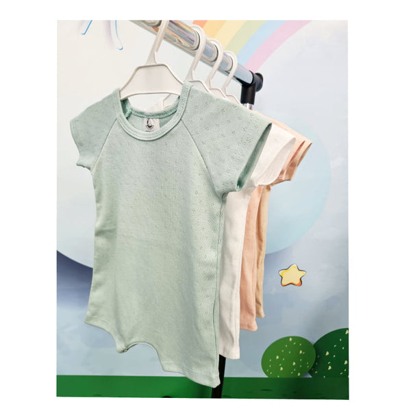 Breathable Short Sleeve Romper - Mint