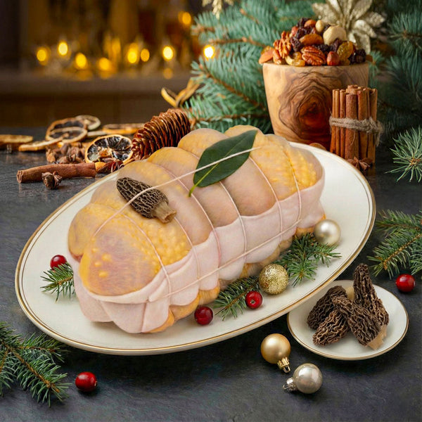 Stuffed Capon Roast with Morels