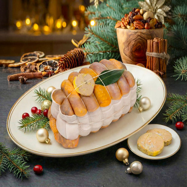 Stuffed Guinea Fowl Roast with Foie Gras