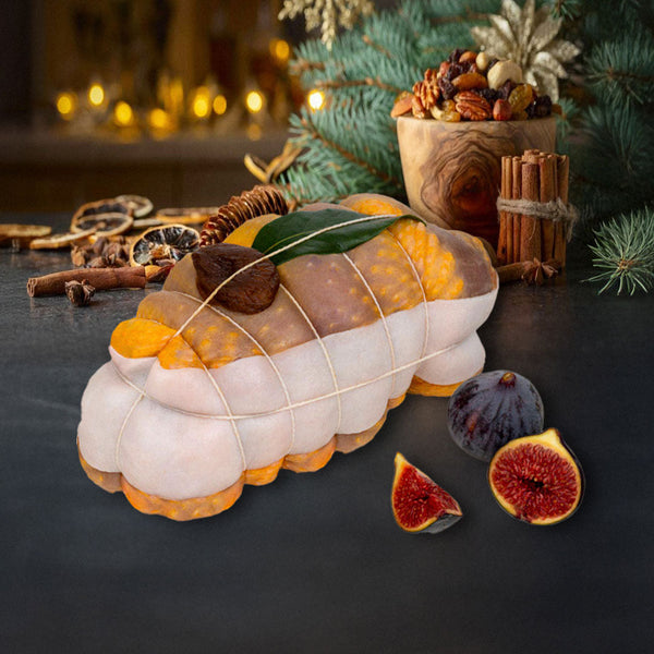 Stuffed Guinea Fowl Roast with Figs