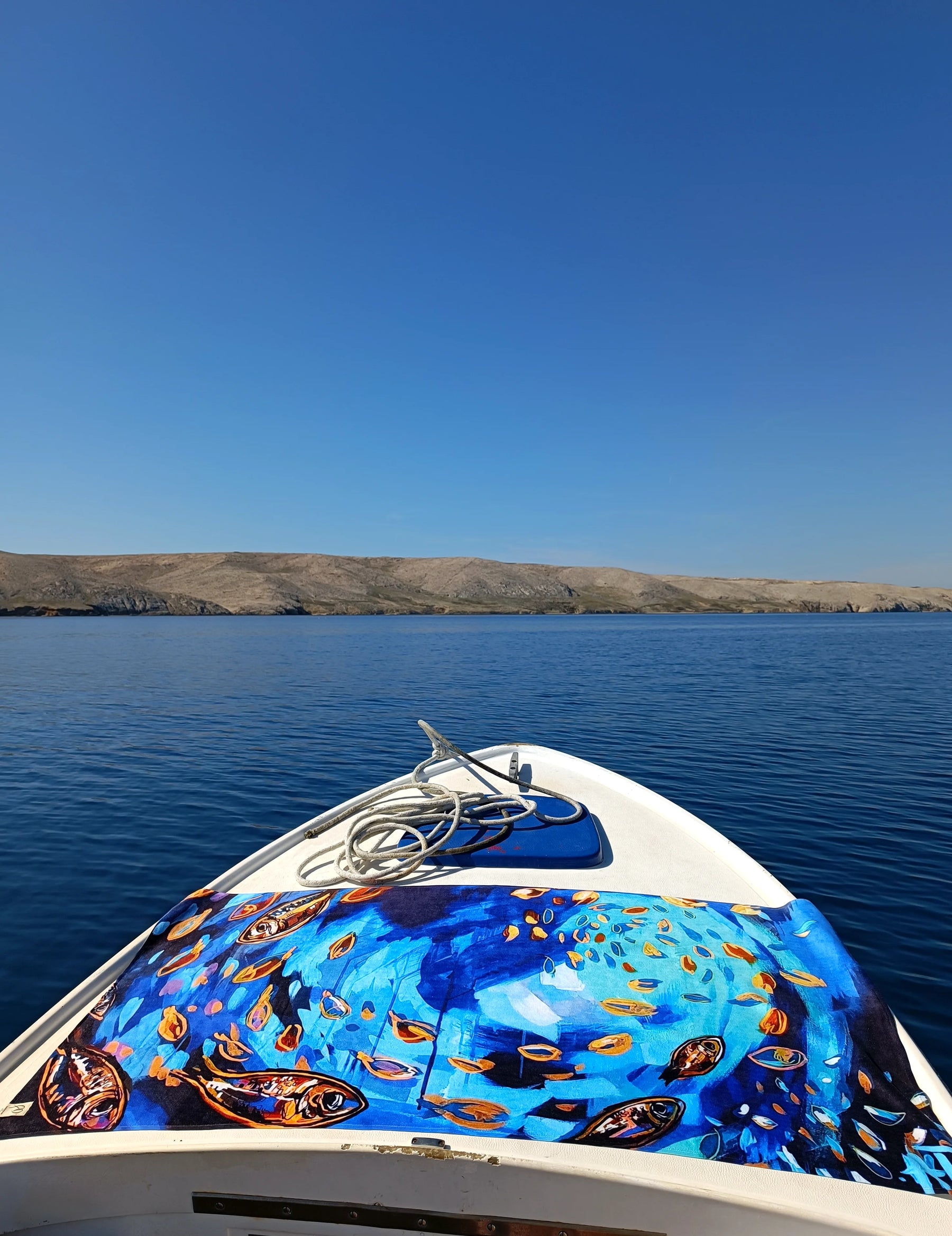 Asciugamano da spiaggia - Piccoli pesci rame
