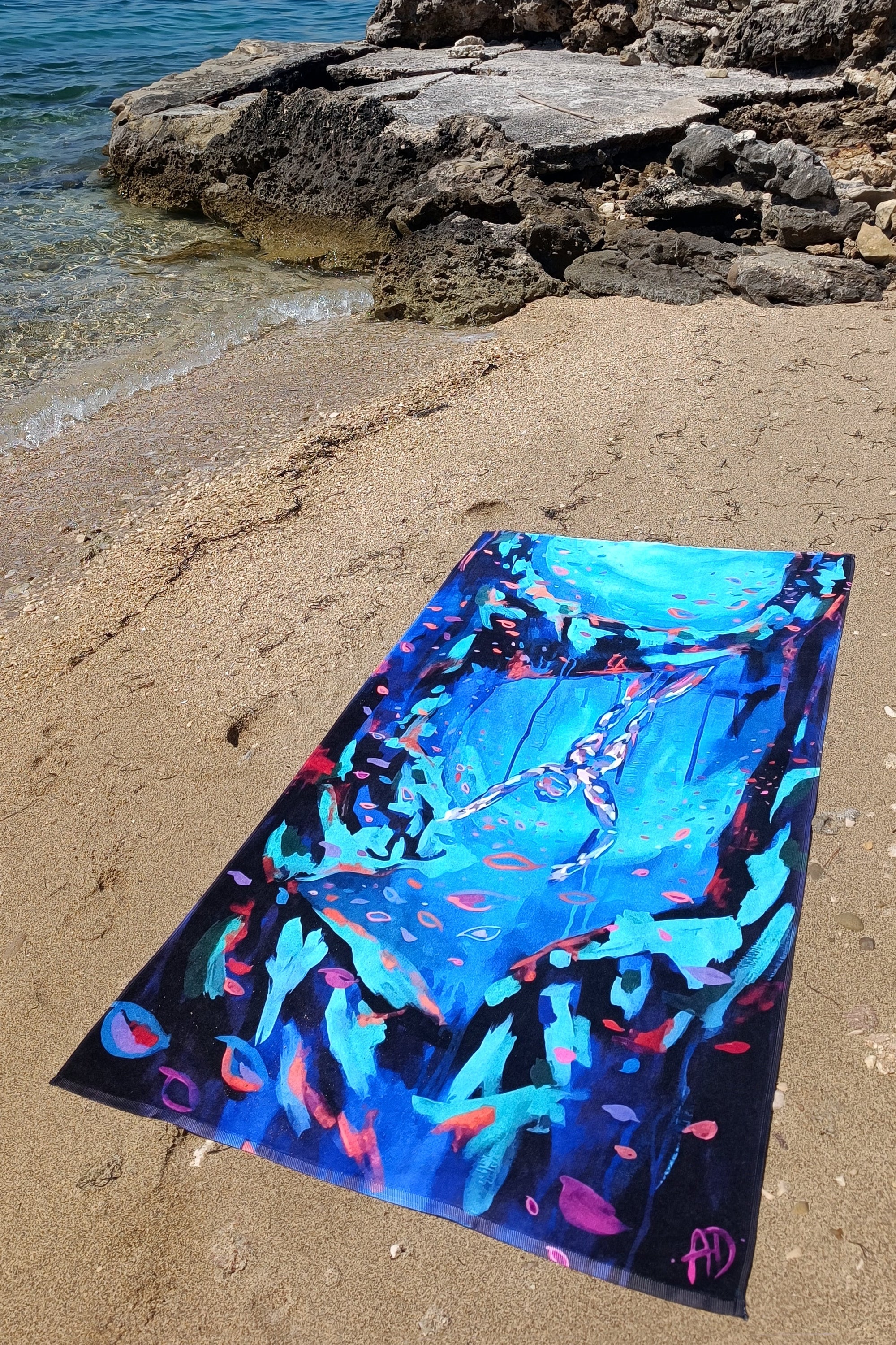 Beach towel - Diver