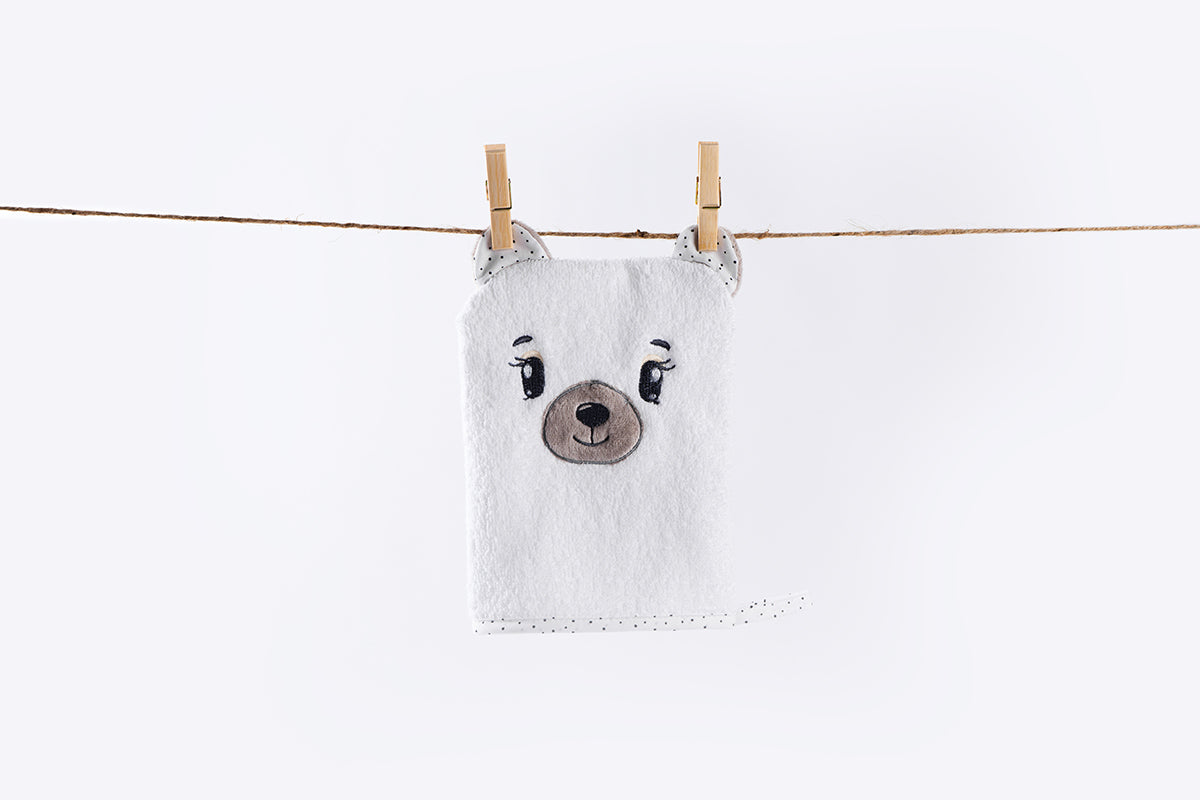 Bath Glove - Cotton - Bear